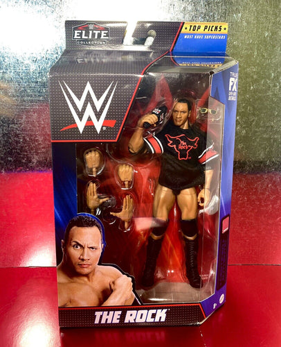 2022 WWE Elite Collection Top Picks Action Figure: THE ROCK (Attitude Era)