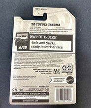 Load image into Gallery viewer, 2022 Hot Wheels - 2020 TOYOTA TACOMA (Blue) - HW Hot Trucks (4/10)