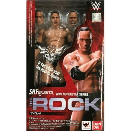 Authentic The Rock SHFiguarts WWE Superstar Series Bandai