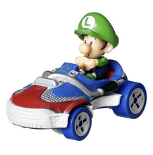 Load image into Gallery viewer, 2023 Hot Wheels Mario Kart 4-Pack: Baby Luigi, Baby Peach, Bowser Jr, Baby Mario