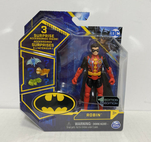NEW 2020 Spin Master DC - The Caped Crusader 4in Figure: ROBIN (1st Edition)