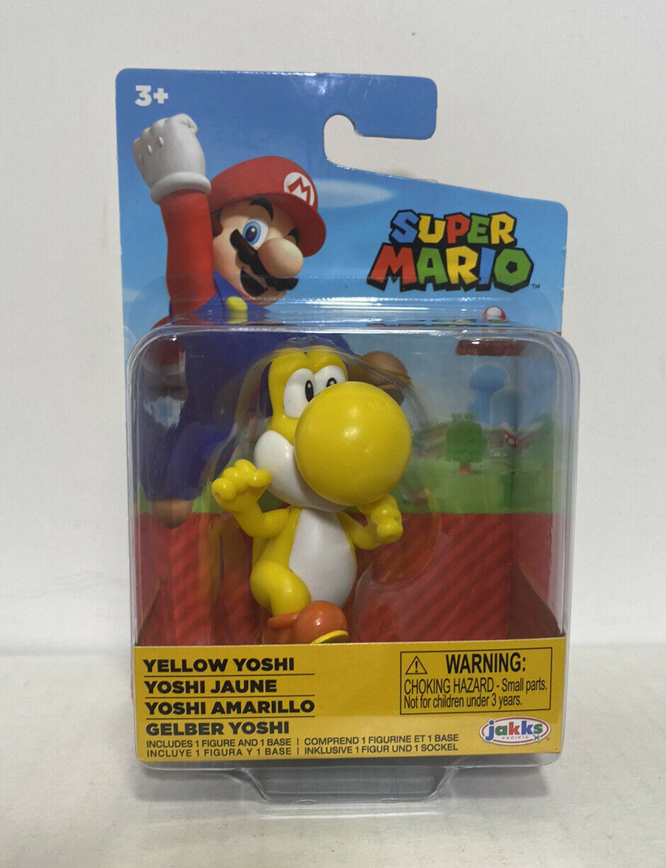 2020 JAKKS Pacific World of Nintendo 2.5 in Figure: YELLOW YOSHI