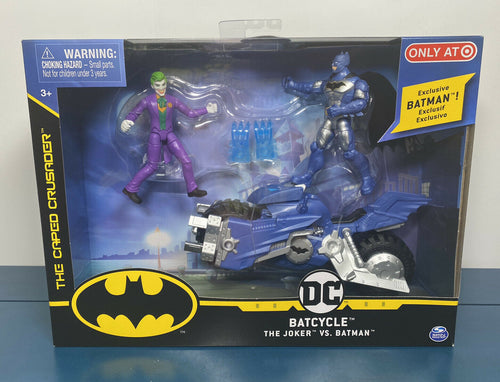 2020 DC Caped Crusader 1st Edition Exclusive - Batcycle Batman vs. The Joker