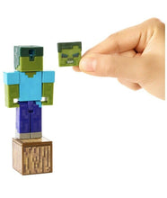 Load image into Gallery viewer, Minecraft ZOMBIE Comic Maker Book Included Figure 3.25&quot; 2019 Mojang