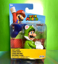 Load image into Gallery viewer, 2022 JAKKS Pacific World of Nintendo 2.5&quot; Action Figure: CAT LUIGI