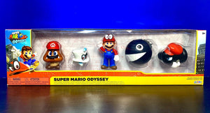 2022 JAKKS Pacific World of Nintendo 5-Figure Super Mario Odyssey Multi-Pack