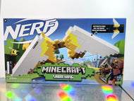 NERF Minecraft Sabrewing Motorized Blaster Bow 8 Elite Darts 8-Dart Clip Elec...