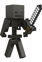 Load image into Gallery viewer, 2022 Minecraft Build-a-Portal Action Figure: WITHER SKELETON (w/ Iron Sword)