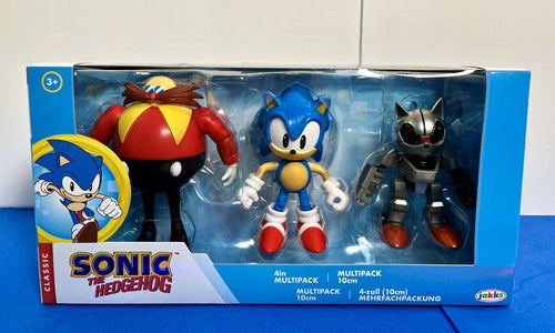 2022 JAKKS Sonic The Hedgehog - Classic Dr. Eggman, Sonic & Mecha Sonic 3-Pack!