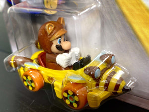 2022 Hot Wheels Mario Kart - TANOOKI MARIO (Bumble V) Diecast Car