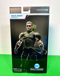 2022 McFarlane DC Multiverse Figure- Injustice 2- GREEN ARROW (PLATINUM VARIANT)