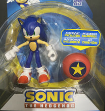 Load image into Gallery viewer, 2020 JAKKS Pacific Sonic the Hedgehog Action Figure: Sonic with Star Spring