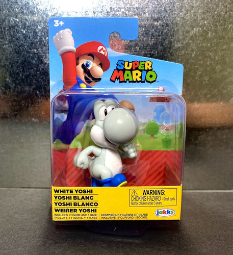 2022 JAKKS Pacific World of Nintendo Mini 2.5in Figure: WHITE YOSHI