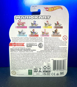 2022 Hot Wheels Mario Kart - BLUE YOSHI (Standard Kart) Diecast Car