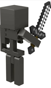 2022 Minecraft Build-a-Portal Action Figure: WITHER SKELETON (w/ Iron Sword)