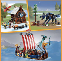 Load image into Gallery viewer, 2022 LEGO CREATOR: Viking Ship and the Midgard Serpent (31132)