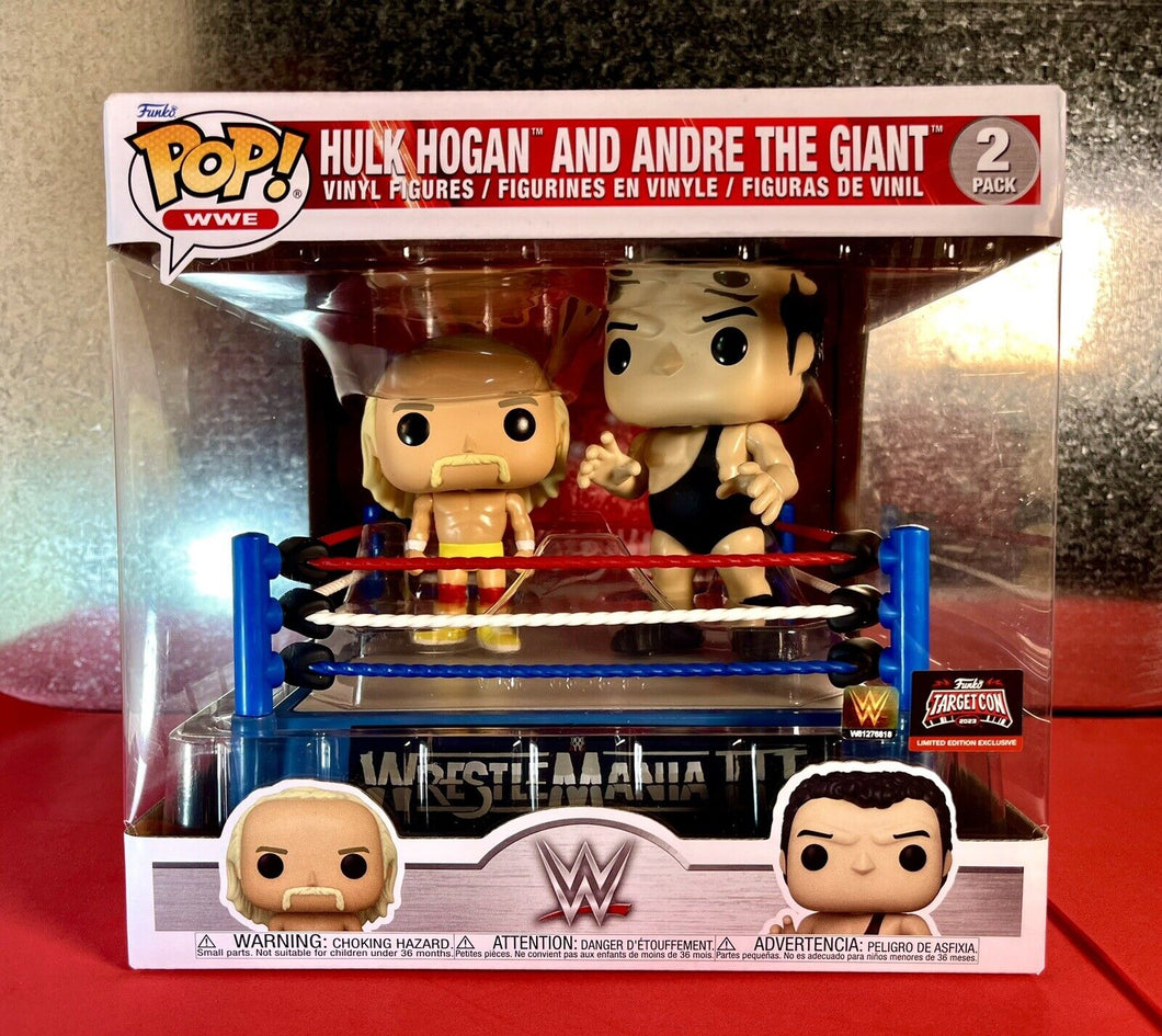 2023 Funko Pop! Moments: WWE - Hulk Hogan and Andre The Giant - Exclusive 2-Pack