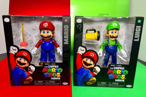 2023 JAKKS The Super Mario Bros. Movie - MARIO & LUIGI Action Figure Bundle!