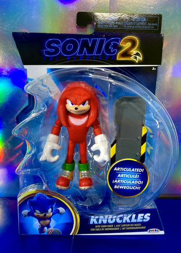 2022 JAKKS Pacific - Sonic the Hedgehog 2 (Movie) - KNUCKLES (w/ Snow Rider)