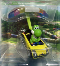 Load image into Gallery viewer, NEW 2021 Hot Wheels Mario Kart: YOSHI Sports Coupe + PARAFOIL Die-Cast Car