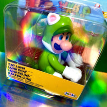 Load image into Gallery viewer, 2022 JAKKS Pacific World of Nintendo 2.5&quot; Action Figure: CAT LUIGI
