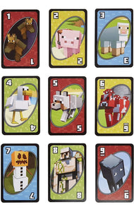 2019 Mattel Games UNO Card Game - MINECRAFT Edition (w/ Special Rule!)