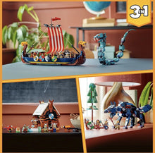 Load image into Gallery viewer, 2022 LEGO CREATOR: Viking Ship and the Midgard Serpent (31132)