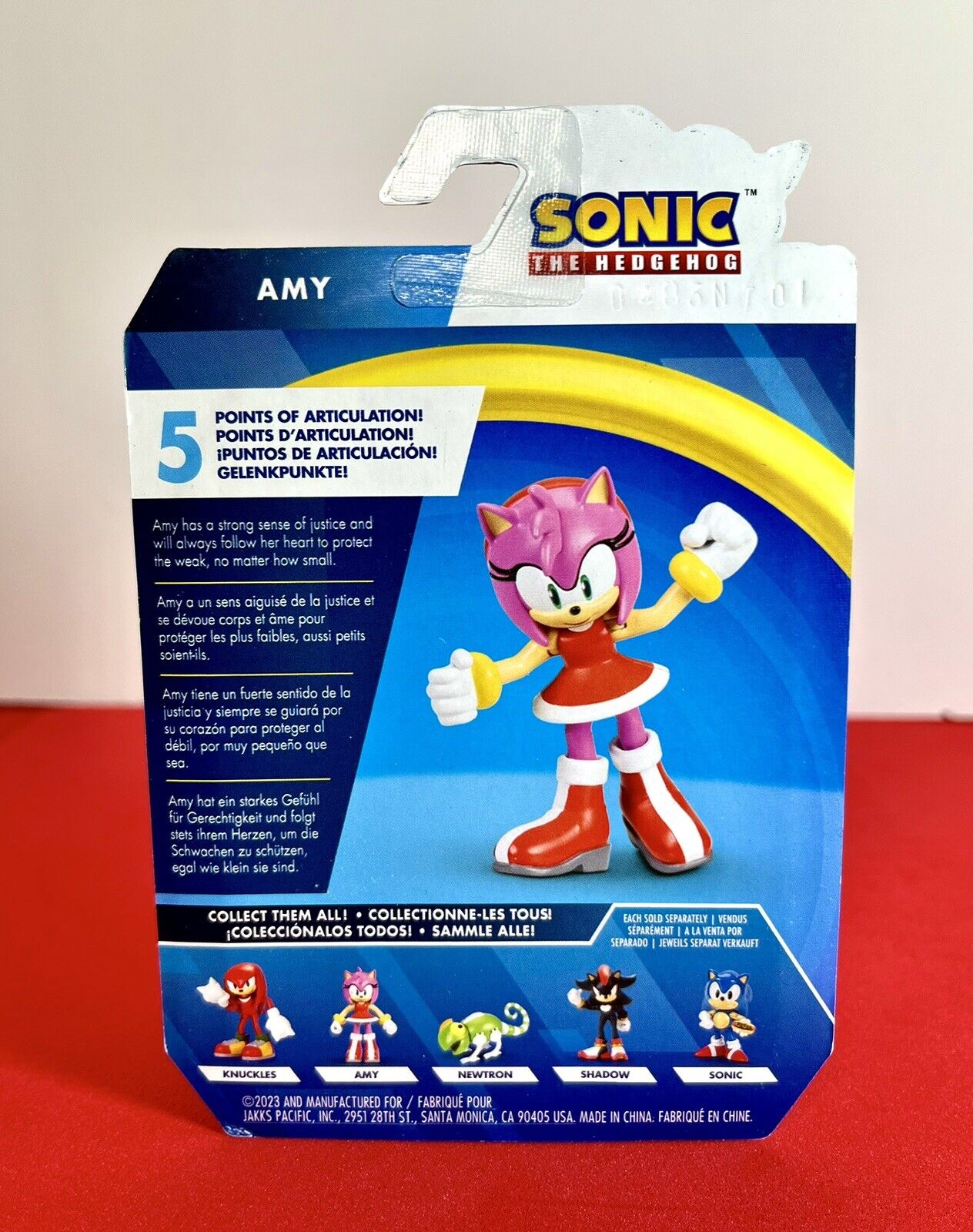 2023 JAKKS Pacific - Sonic the Hedgehog 2.5 Action Figure: AMY ROSE Florida Toy Store 2023 JAKKS Pacific - Sonic the Hedgehog 2.5 Action Figure: AMY ROSE Florida Toy Store