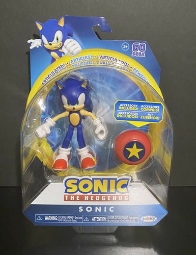 2020 JAKKS Pacific Sonic the Hedgehog Action Figure: Sonic with Star Spring