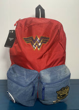 Load image into Gallery viewer, BioWorld DC Classic Wonder Woman (1975) Red Backpack w/ Pins and Patch