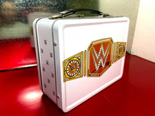 Load image into Gallery viewer, WWE Officially Licensed Women’s championship Tin Lunch Box