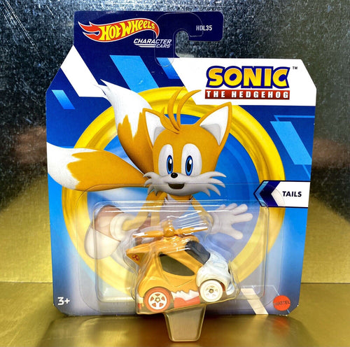 2022 Hot Wheels Character Cars - Sonic The Hedgehog - TAILS Diecast Car