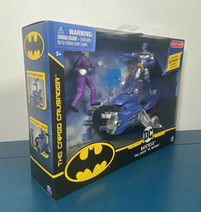 2020 DC Caped Crusader 1st Edition Exclusive - Batcycle Batman vs. The Joker