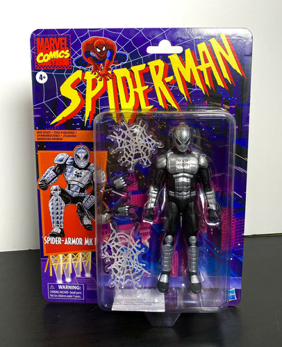 2022 Hasbro Marvel Comics Legends Series Retro Action Figure: SPIDER-ARMOR MK I