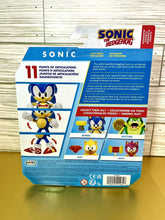 Load image into Gallery viewer, 2022 JAKKS Pacific Sonic The Hedgehog Figure: CLASSIC SONIC (Smiling, w/ Spring)
