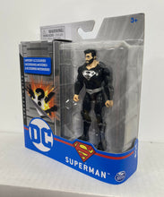 Load image into Gallery viewer, 2020 DC Heroes Unite Action Figure: SUPERMAN (BLACK SUIT) 4&quot; Action Figure