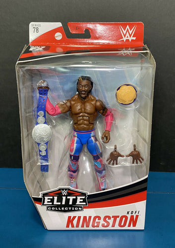 2020 WWE Elite Collection Series 78: KOFI KINGSTON (w/ Pancakes & SD Tag Title)
