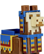 Load image into Gallery viewer, 2021 Minecraft Craft-A-Block Figure 2-Pack: WANDERING TRADER AND LLAMA