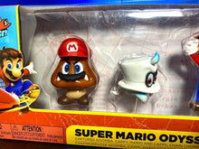 Load image into Gallery viewer, 2022 JAKKS Pacific World of Nintendo 5-Figure Super Mario Odyssey Multi-Pack