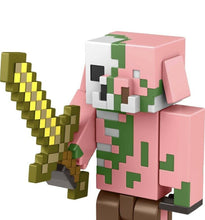 Load image into Gallery viewer, 2022 Minecraft Build-a-Portal Action Figure: ZOMBIFIED PIGLIN (w/ Gold Sword)