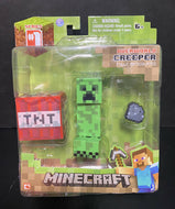 2014 Jazwares Minecraft Series 1: CREEPER (w/ TNT Block )