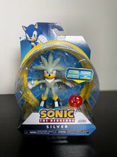 Load image into Gallery viewer, 2022 JAKKS Pacific Sonic The Hedgehog Figure: SILVER (w/ Red Star Ring)