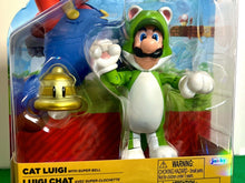 Load image into Gallery viewer, 2023 JAKKS Pacific World of Nintendo Action Figure: CAT LUIGI (w/ Super Bell)