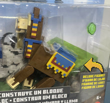 Load image into Gallery viewer, 2021 Minecraft Craft-A-Block Figure 2-Pack: WANDERING TRADER AND LLAMA