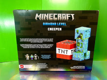 Load image into Gallery viewer, 2022 Mattel Minecraft - DIAMOND LEVEL CREEPER Collector Figure