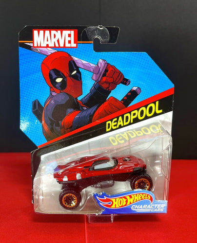 2018 Hot Wheels Character Cars - Marvel - DEADPOOL Diecast Car