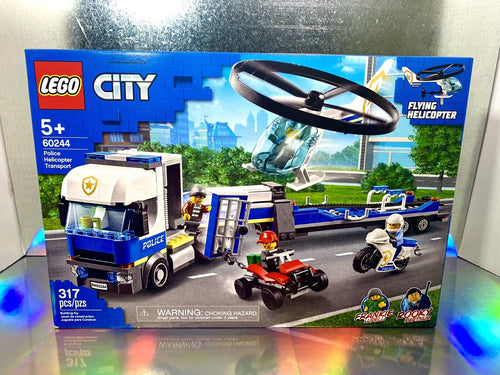 2020 LEGO Police Helicopter Transport City Police (#60244) - 317 Pieces