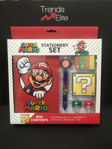 NEW 2019 Stationery Set Super Mario (5 items)