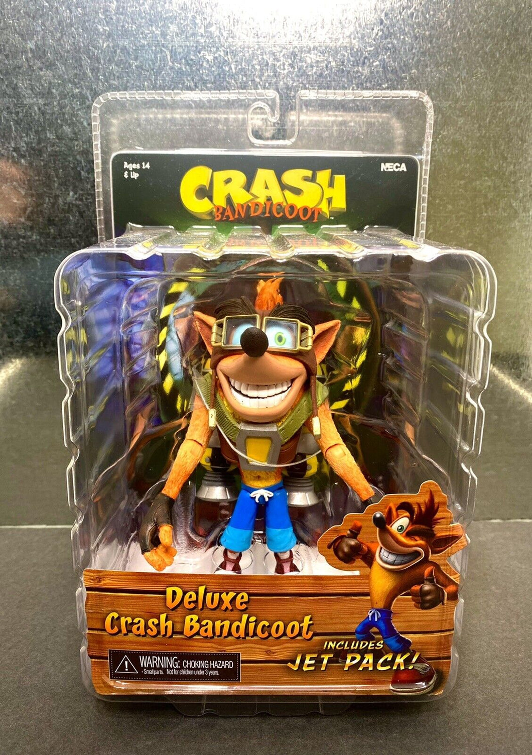 2018 NECA Crash Bandicoot -  Deluxe Crash with Jetpack 7” Action Figure