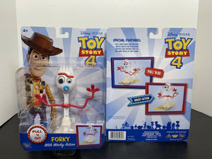 Disney Pixar Toy Story 4 Pull 'N Go Forky w/ Wacky Action